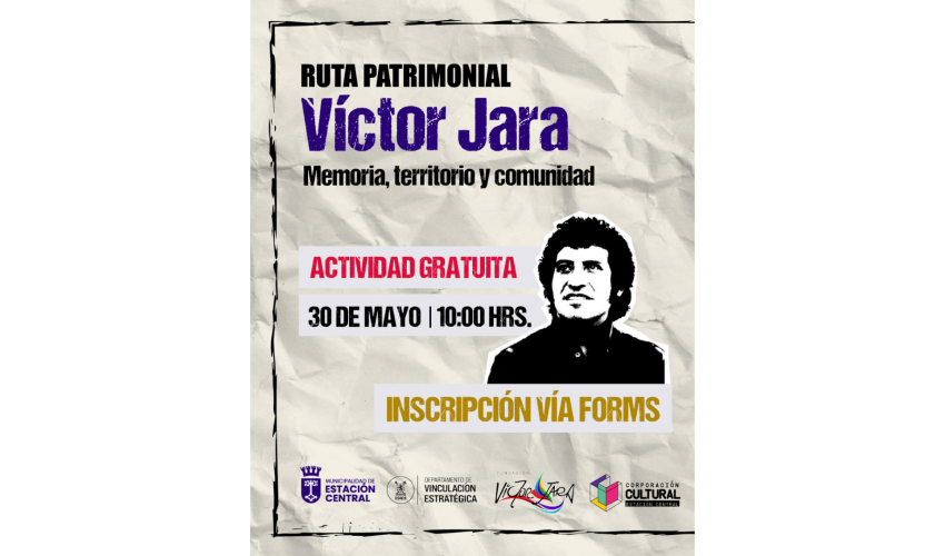 AFICHE RUTA PATRIMONIAL VICTOR JARA