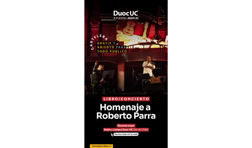 Libro Concierto: Roberto Parra y las Partituras de La Negra Ester | Duoc UC Sede Concepción