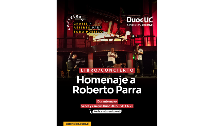 Libro Concierto: Roberto Parra y las Partituras de La Negra Ester | Duoc UC Sede Concepción