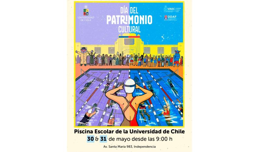 Afiche Día del Patrimonio Piscina Escolar 2026