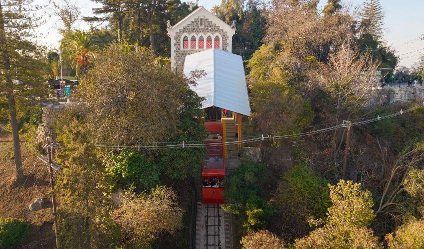 Funicular Santiago cumbre