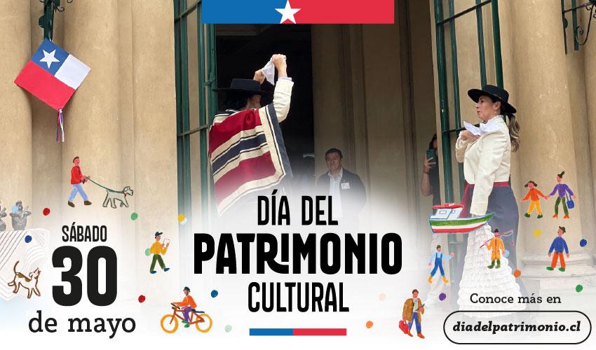 Afiche del Día de los Patrimonios, Embajada de Chile.