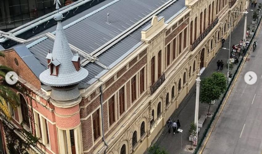 Fachada de Patrimonio de la Ex Cervecería Ebner